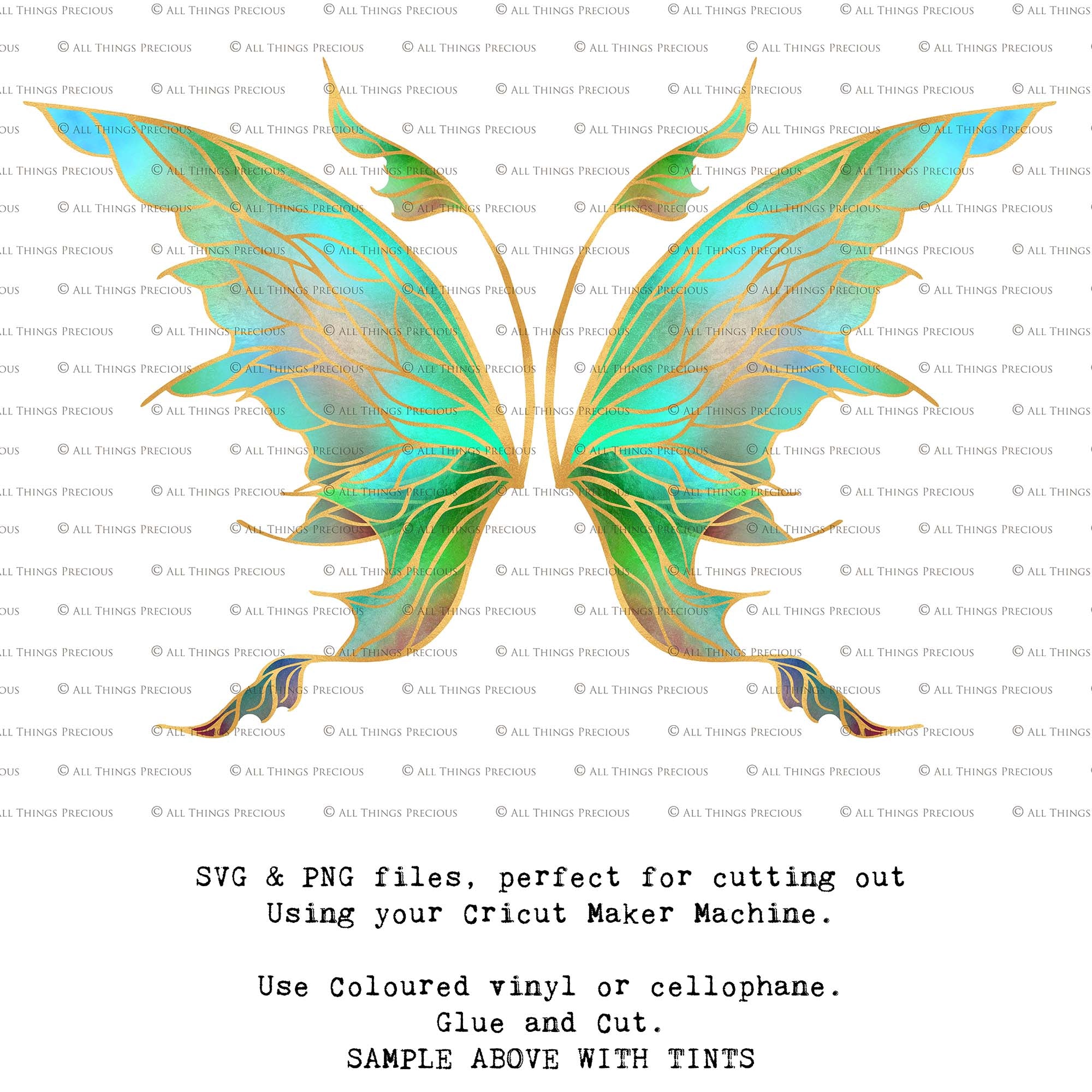 SVG & PNG Fairy Wing files for Cricut or Silhouette Cameo Cutting Machine. To create wearable fairy wings, in adult or children sizes.  Use this clipart design for Halloween Costumes, Fantasy or Cosplay or photography. Or use as ephemera in weddings, engagements or baby shower invitations. These are Individual wing parts, for you to cut and assemble. This is a digital product.